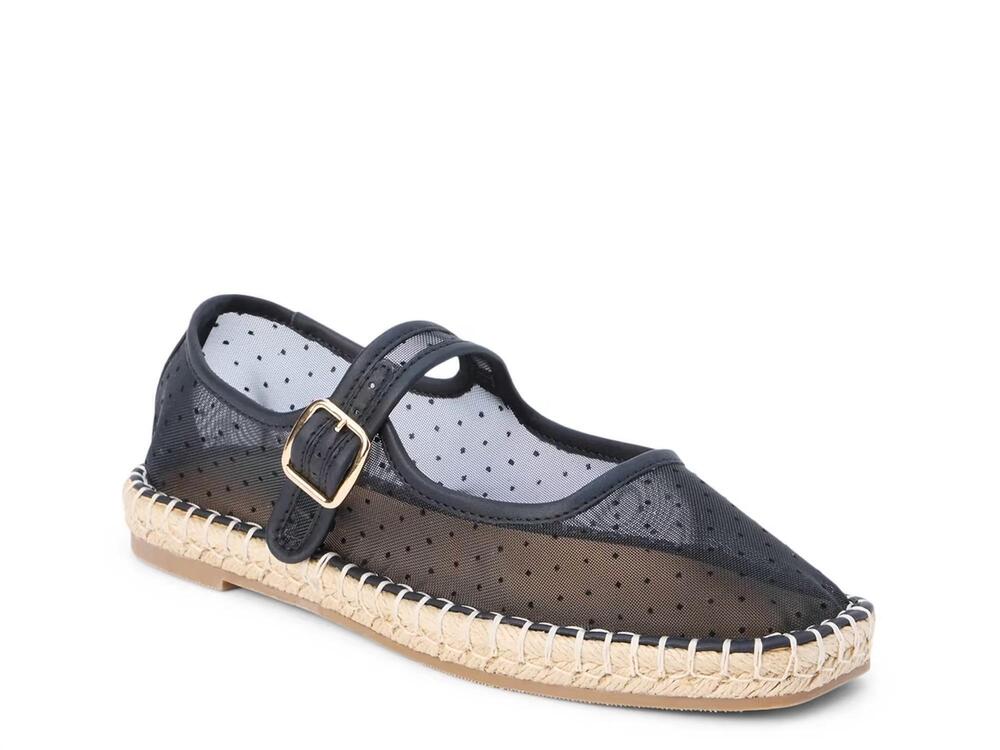 NEW COCONUTS BY MATISSE women's meg mary jane flat in black mesh
